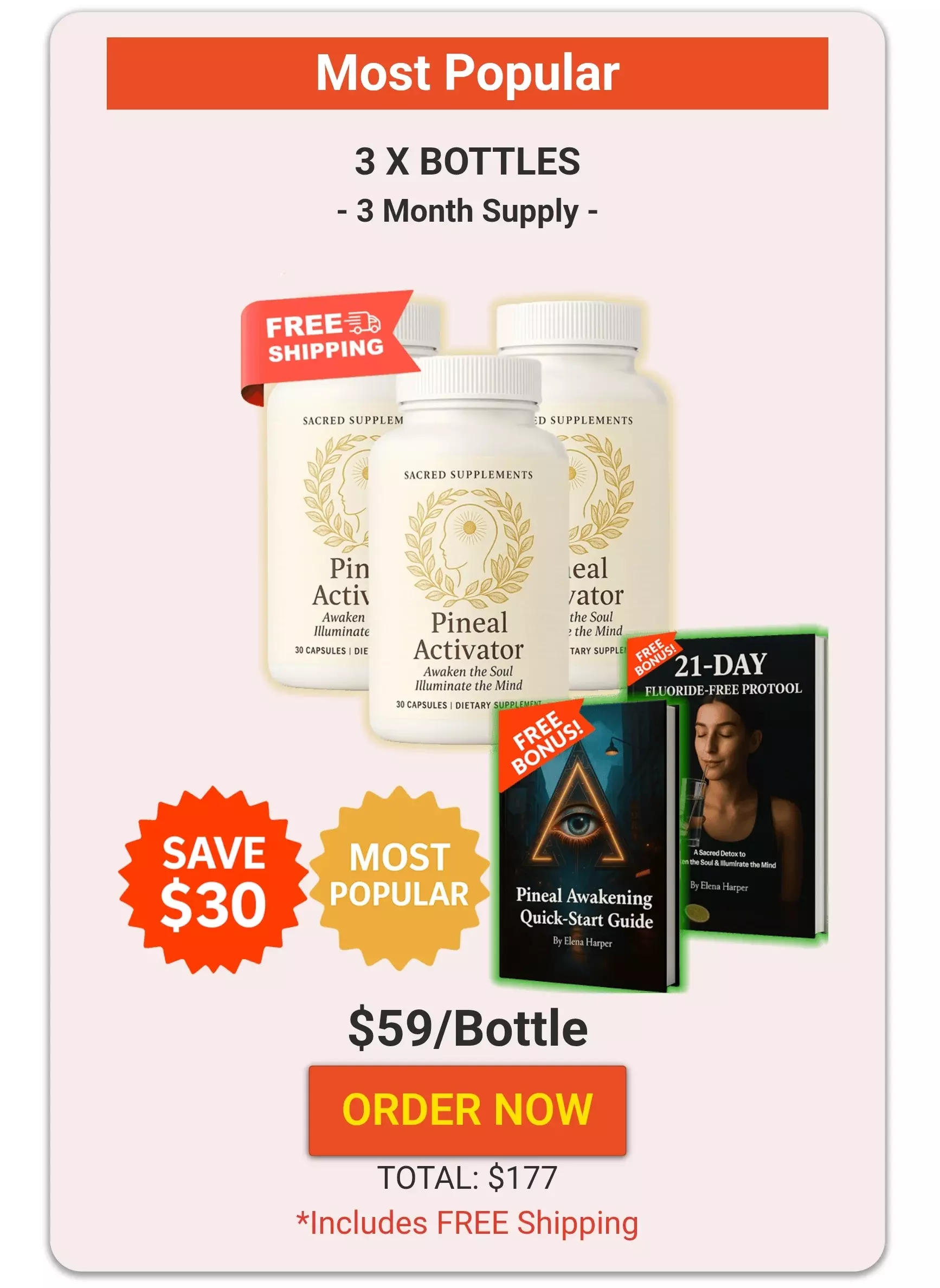 Pineal Activator™ 3 bottles pricing